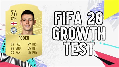 foden fifa 20 potential|Phil Foden Dynamic Potential Test! FIFA 20 Career Mode.